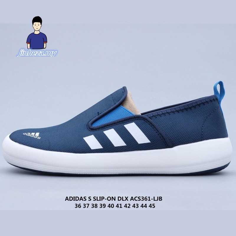 Đôi giày Adidas B DLX Kasut Wanita bằng vải bố kiểu xỏ chân vào thiết kế thoải mái khi sử dụng ngoài trời | BigBuy360 - bigbuy360.vn