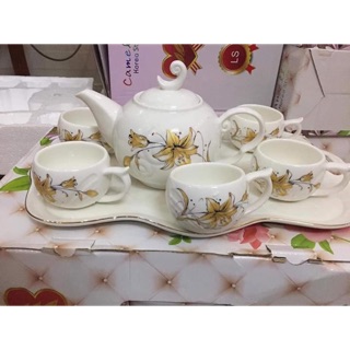 Bộ ấm chén Camelia Korea Style kèm khay