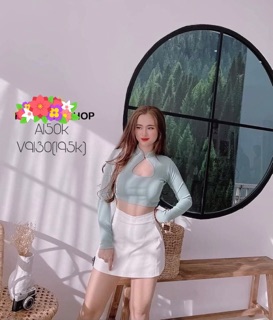 Áo kiểu cổ tàu borip