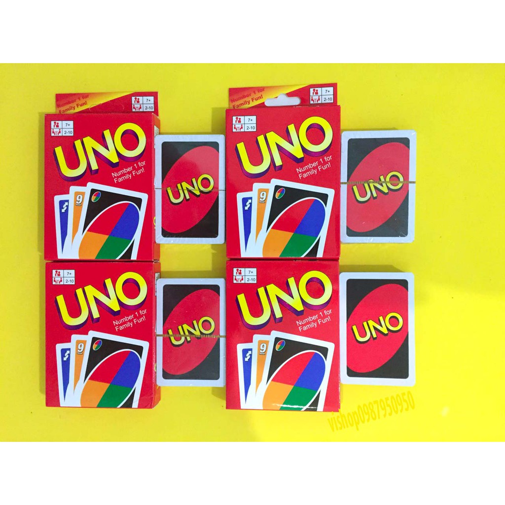Thẻ Bài UNO cơ bản 108 lá Loại Tốt Giấy Cứng