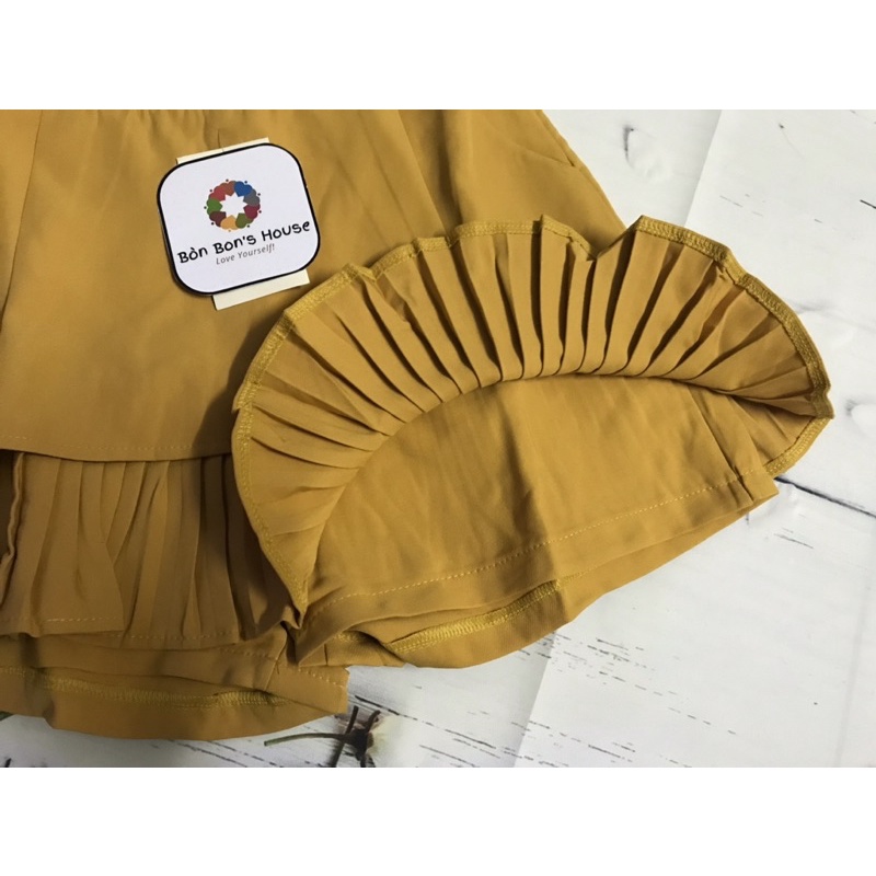 Chân váy hai tầng viền váy xếp ly chất vải dày dặn | BigBuy360 - bigbuy360.vn