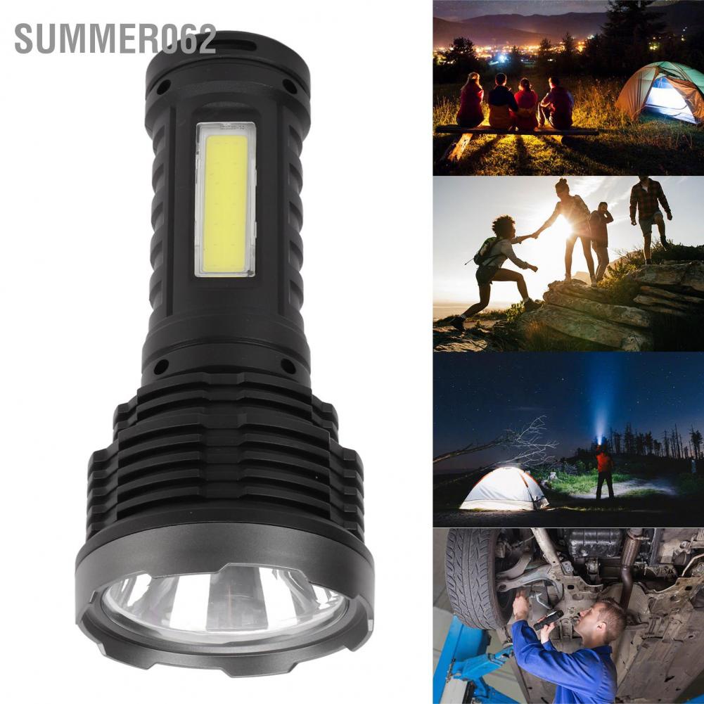 Đèn pin ánh sáng đôi chống thấm nước thiết kế di động tiện lợi cho ngoài trời