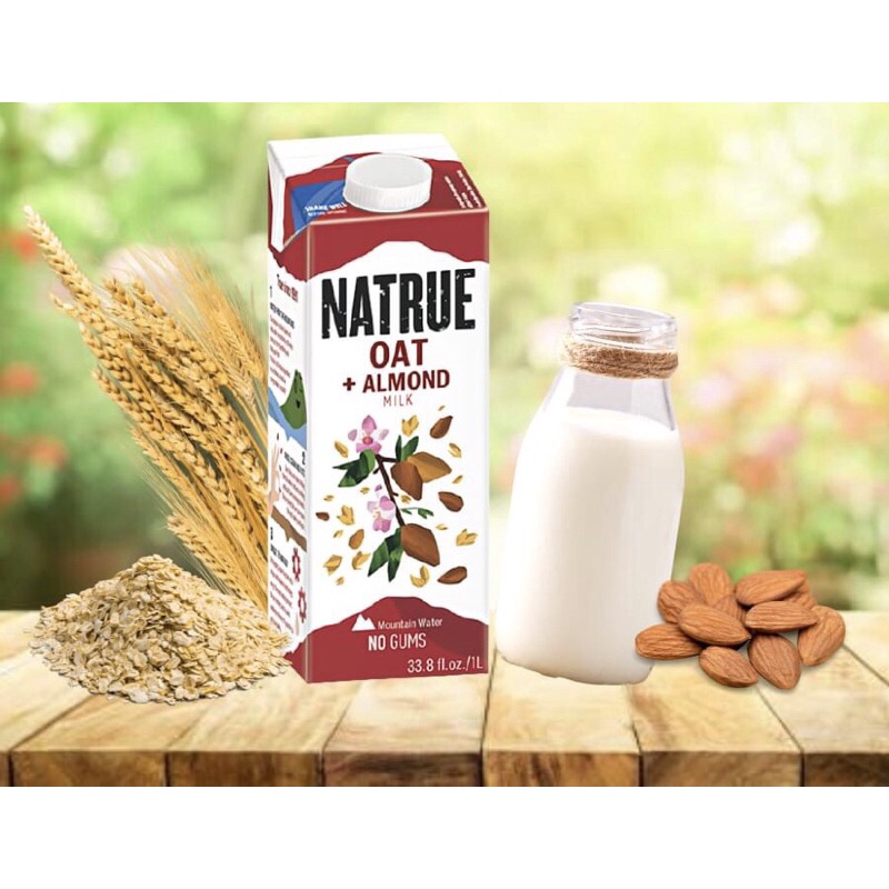 Thùng 6 Hộp 1L Sữa Oat + Almond Yến Mạch Hạnh Nhân Nguyên Chất Natrue - EU