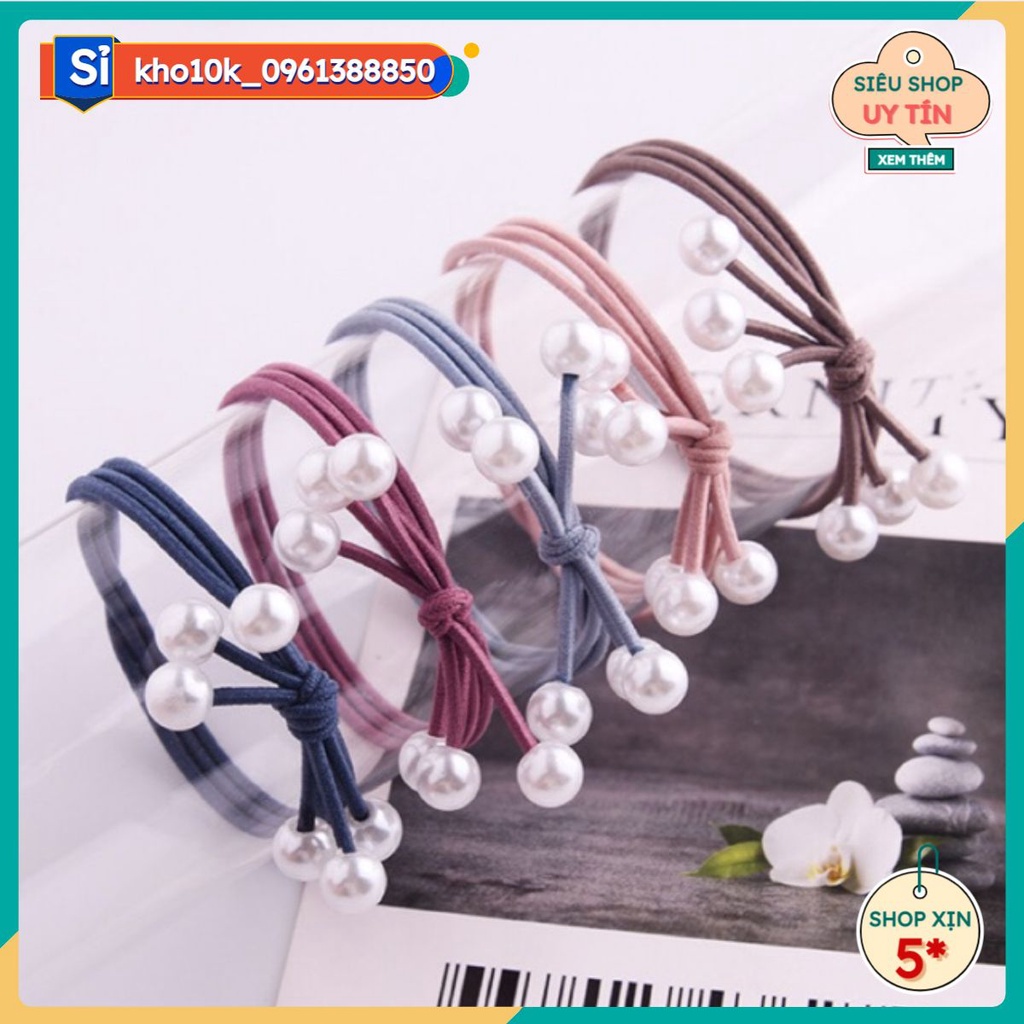 Sỉ 10 buộc tóc trơn nhẹ nhàng tinh tế  37k