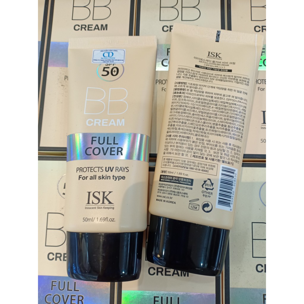 Kem nền trang điểm ISK Full Cover BB mềm mịn Hàn Quốc 45ml | BigBuy360 - bigbuy360.vn