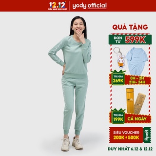 Bộ đồ nữ YODY chất liệu nỉ da cá mềm mại 5 màu cá tính BTN4152