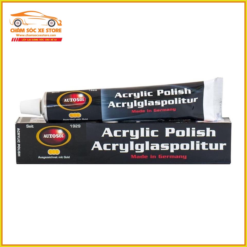 Kem Đánh Bóng Xóa Xước Nhẹ Mica Acrylic Nhựa Trong Suốt Autosol Acrylic Polish 75ML 1260