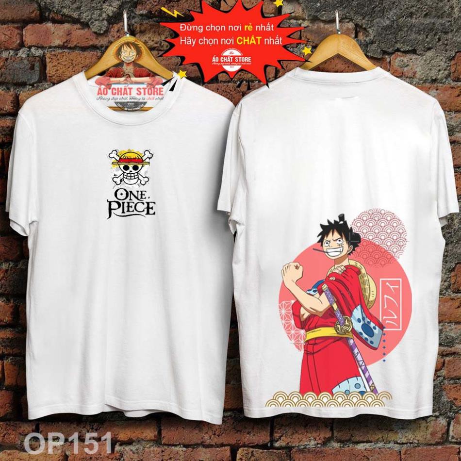 SALE- (Ảnh + Video thật) Áo LUFFY WANO ONE PIECE Cực Chất - Áo Thun Hải Tặc Mũ Rơm LUFFY ARC WANO Đẹp OP151 - áo HOT