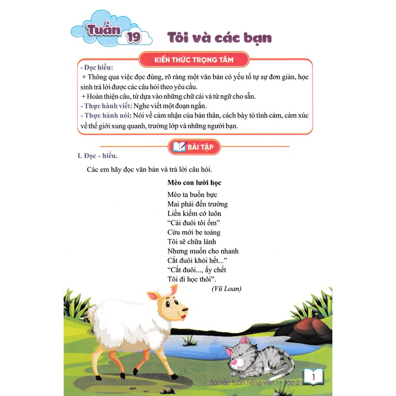 Sách - Bài Tập Tuần Tiếng Việt 1 - Tập 2 - ND(Bộ Sách Kết Nối Tri Thức Với Cuộc Sống)