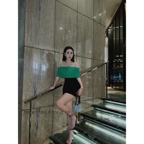 ✑❈✇Áo lưới trễ vai dáng ôm sexxy, kiểu bẹt body sang chảnh AK8581 - NhiNhi Shop | BigBuy360 - bigbuy360.vn