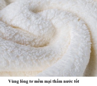 Khăn Trùm Đầu  Giúp mau khô tóc.