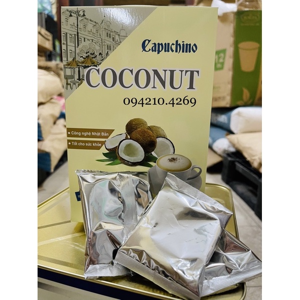 1 gói 25gr Bột Capuchino Dừa THƠM NGON CỰC KỲ GÂY NGHIỆN NÈ