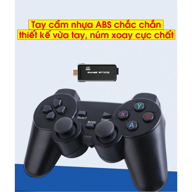 Máy chơi game không dây 2 người 4 nút HDMI 3500 trò cổ điển, máy chơi game cầm tay cổ điển kết nối TV, Laptop, PC