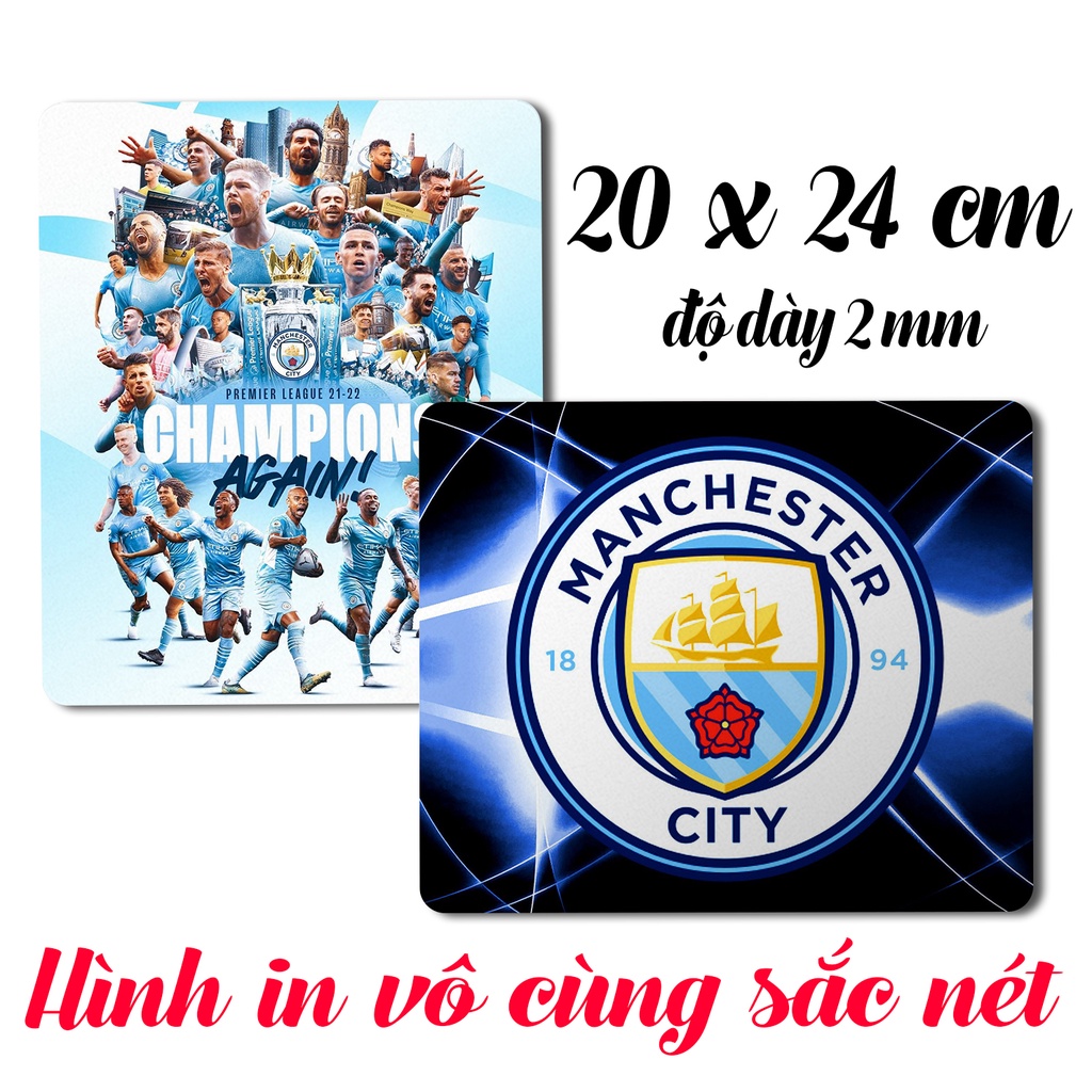 Lót Chuột Manchester City, Pad Chuột Manchester City Cực Đẹp, In Lót Chuột Theo Yêu Cầu