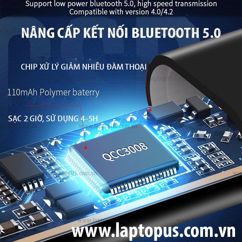 Đầu Thu Âm Thanh Bluetooth 5.0 Essager Sang Cổng 3.5mm Có Pin 5h