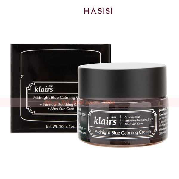 Kem Dưỡng Ẩm, Làm Dịu và Phục Hồi Da Ban Đêm KLAIRS - Midnight Blue Calming Cream 30ml
