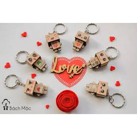 Móc khóa Danbo người gỗ siêu dễ thương