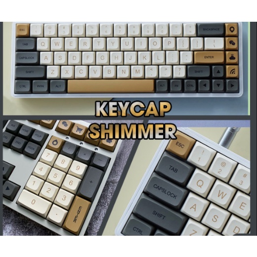 Set Keycap Shimmer XDA - PBT dyesub - 125 Phím - Đóng túi ZIP