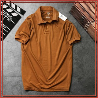 Áo Polo Nam Chất Xịn Màu - Áo Thun Nam T-Simple (Nâu Bò) [FUNSIES]