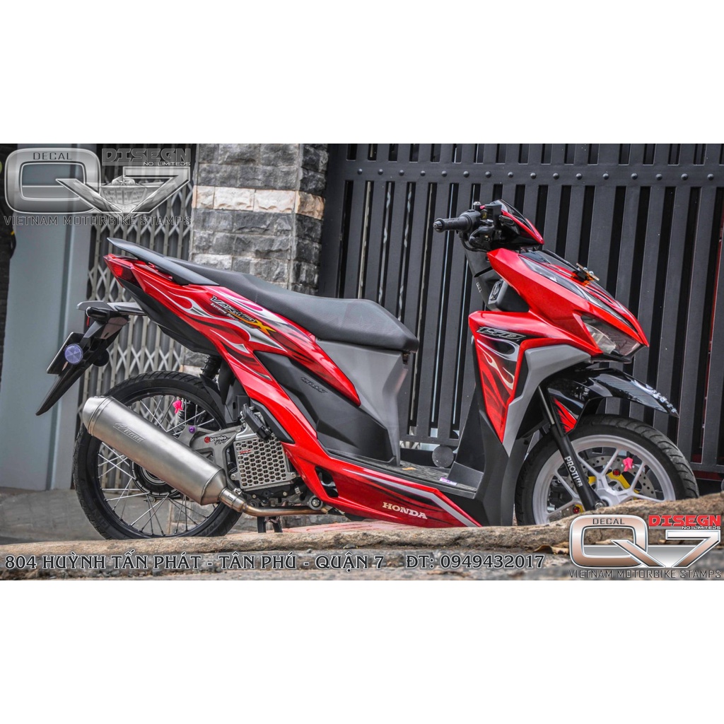 Tem rời vario - đỏ đen - Decalq7