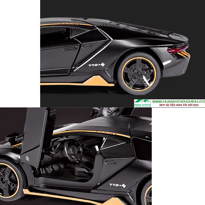 Siêu Xe Lamborghini Centenario LP770 4 Mô Hình Bằng Hợp Kim - Tỷ Lệ 1:32