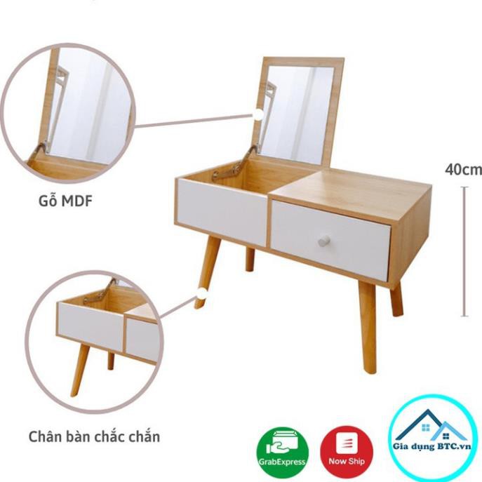 [Giá Hủy Diệt] Bàn Trang Điểm Mini, Bàn Trang Điểm Ngồi Bệt Có Gương Trang Điểm Ngỗ MDF Cao Cấp Siêu Đẹp - AQ