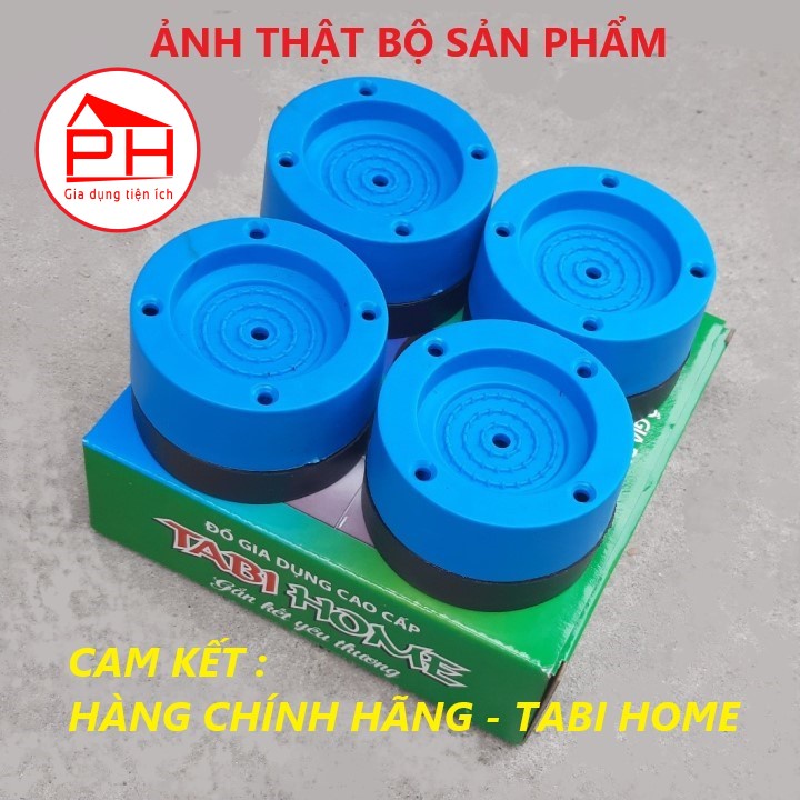 (Chính hãng) Bộ 04 chân kê máy giặt TABI HOME chống rung chống ồn chống xê dịch giúp tăng tuổi thọ máy giặt hiệu quả