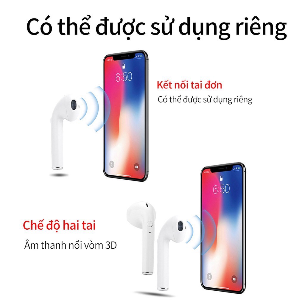 {[Hàng Mới Về]} Tai nghe Bluetooth I9S Đàm Thoại 2 Chiều Không Dây - Kháng Nước Thể Thao - Bass Siêu Trầm | BigBuy360 - bigbuy360.vn