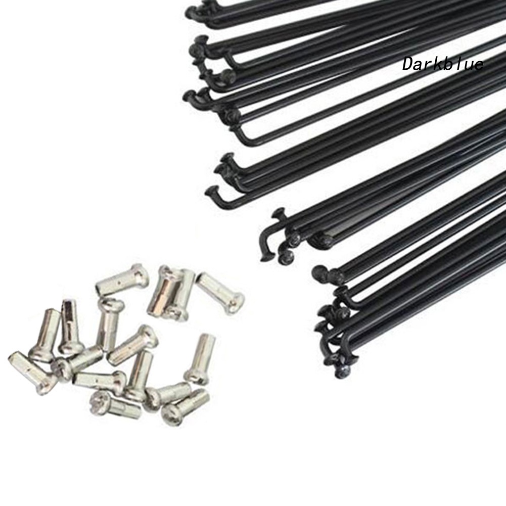 Qx- Bộ 16 Cái Căm Xe Đạp Leo Núi 251mm-269mm Bằng Thép Có Nắp Đậy