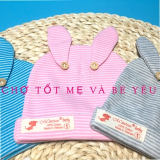 [CHẤT ĐẸP] NÓN SƠ SINH COTTON MỀM MẠI, MÁT MẺ
