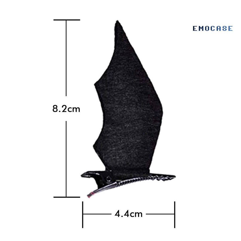 2 Kẹp Tóc Hình Đôi Cánh Dơi Chống Trượt Hóa Trang Dự Tiệc