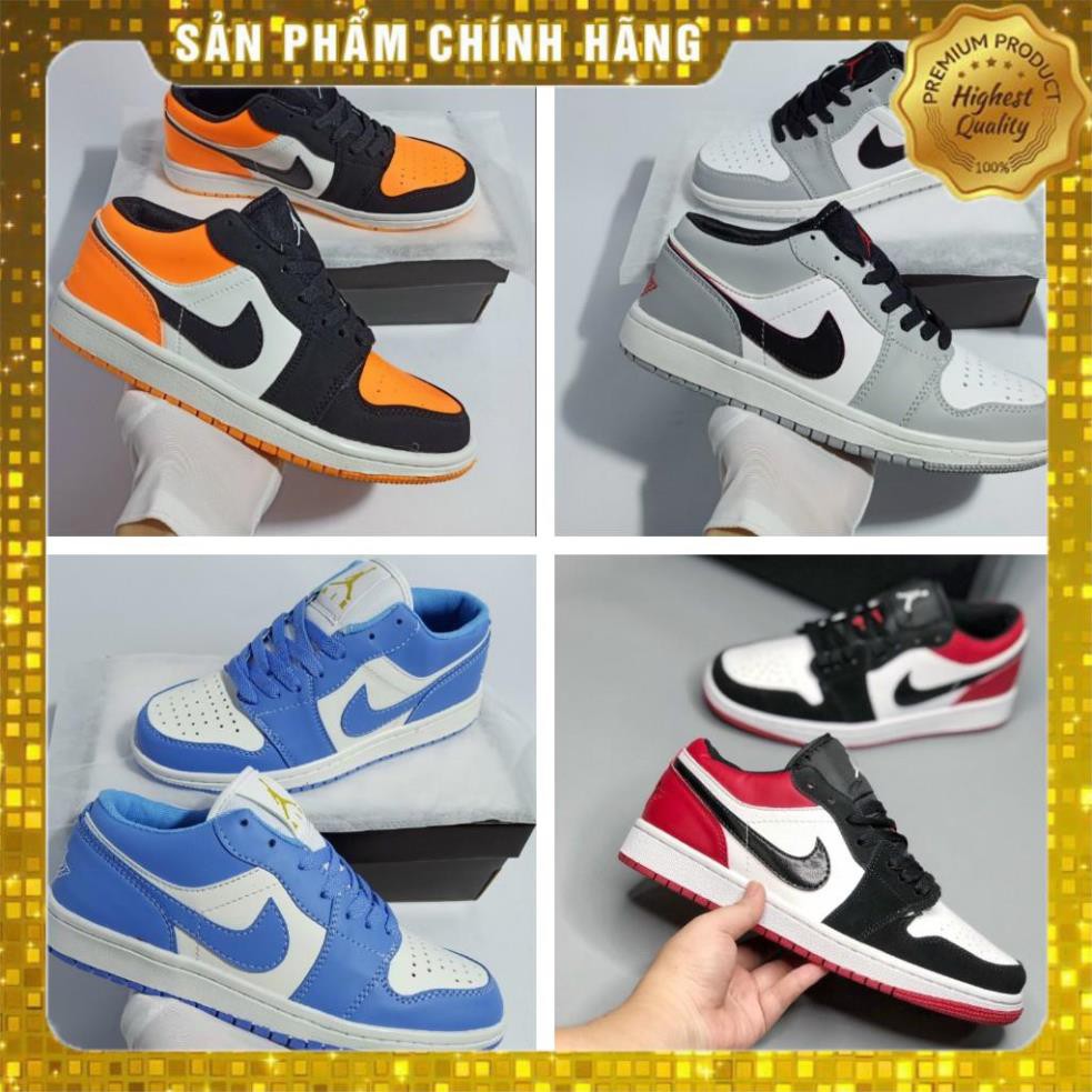 Giày Jordan Low Jd 1 Thấp Cổ , 4 Màu Full Size Nam Nữ [ Full Bill Box ]