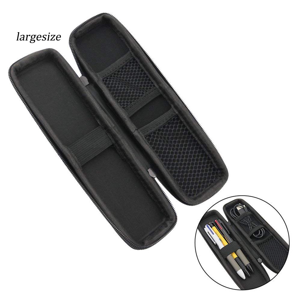 LGSZ☺Office Students Pens Pouch Earphone Mesh Storage Organizer Pencil Zipper Case