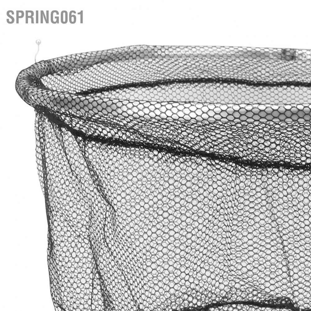 Spring061 Fishing Net Stainless Steel Foldable Lightweight Soft Catching Accessories for Birds Fish