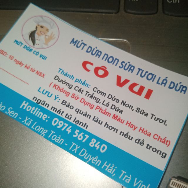 Mứt dừa non sữa tươi lá dứa. GIÁ 75k/  500g | BigBuy360 - bigbuy360.vn
