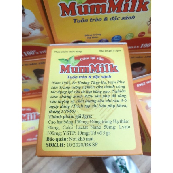 ✅ CỐM LỢI SỮA MUMMILK HỘP 20 GÓI