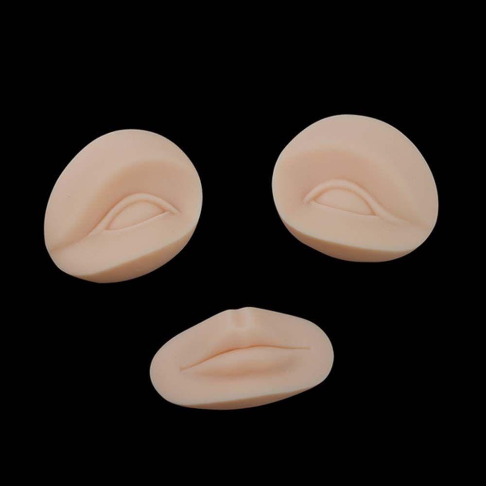 Đầu Ma Nơ Canh Da Xăm Lông Mày / Môi Mềm Mại 3D Dành Cho Người Mới Tập Trang Điểm