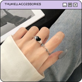 Nhẫn nữ cá tính, kiểu dáng độc lạ, mẫu hot trend, phong cách phong khoáng, nhẫn 2 mảnh mới