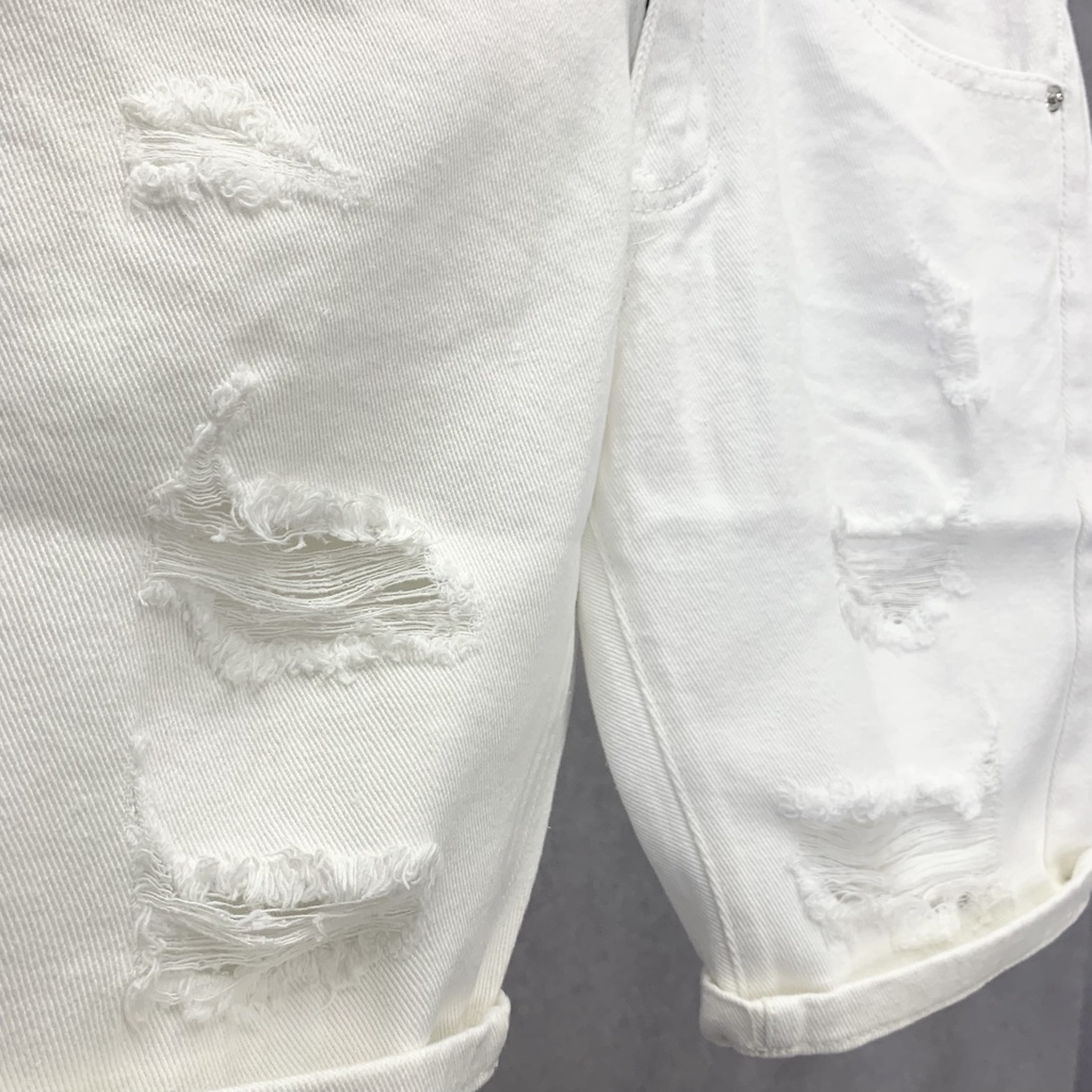 Quần Short Bò Nam Rách Xước Phong Cách Hàn Quốc QS01P