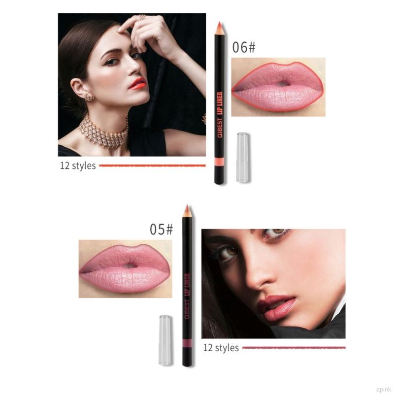 (Hàng Mới Về) Set 12 Chì Kẻ Viền Môi Lâu Trôi Không Thấm Nước Bioaqua | BigBuy360 - bigbuy360.vn