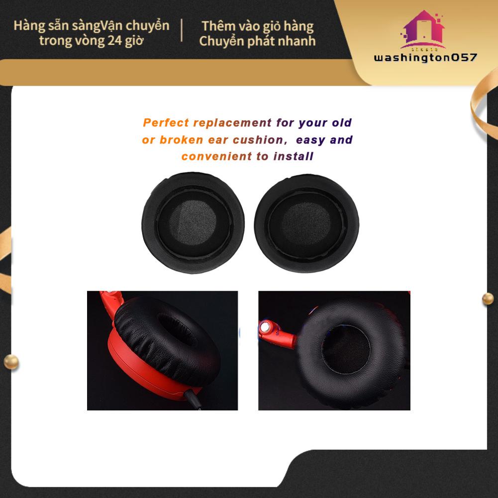 Washington057 2pcs 80mm Universal Replacement Ear Pad Cushion with L R Mark for Earphone Headset