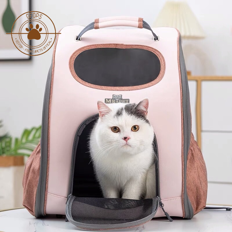 Balo vải oxford cao cấp cho thú cưng có đế chống trượt, chống đổ - 4pets official