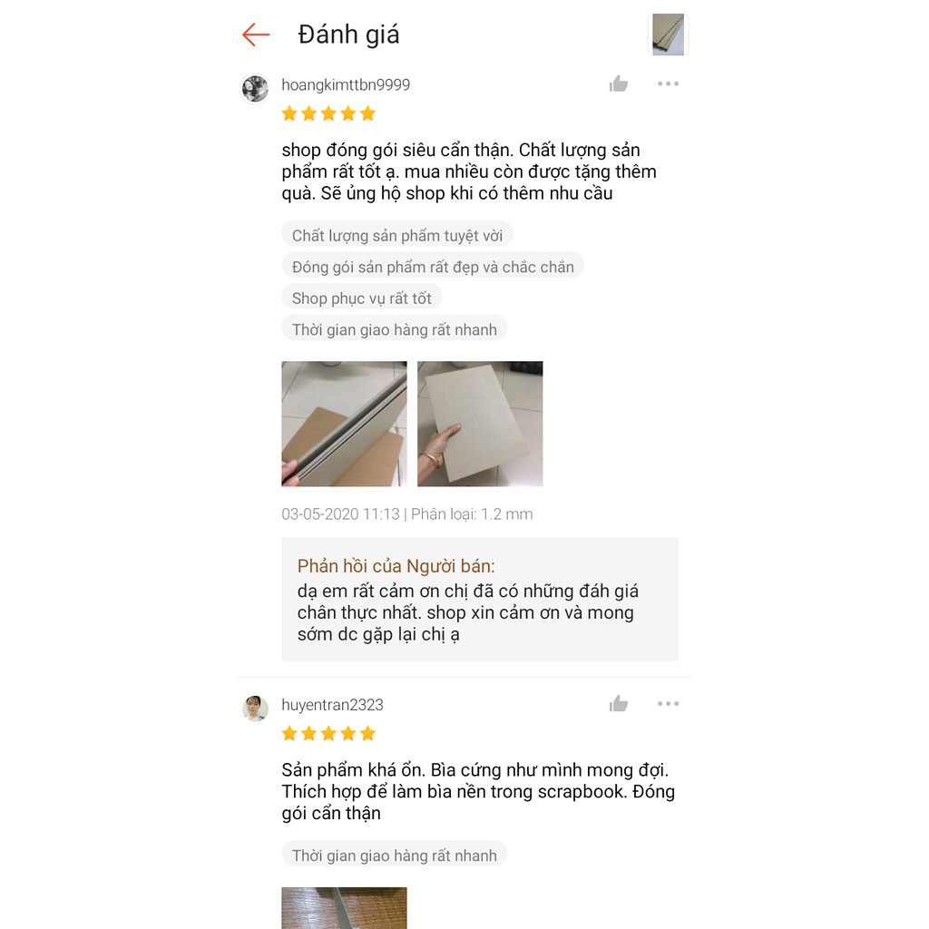 Giấy bìa cứng carton lạnh làm hộp quà mô hình bìa sổ A4 A5 dày 1- 3 mm 10 Tấm