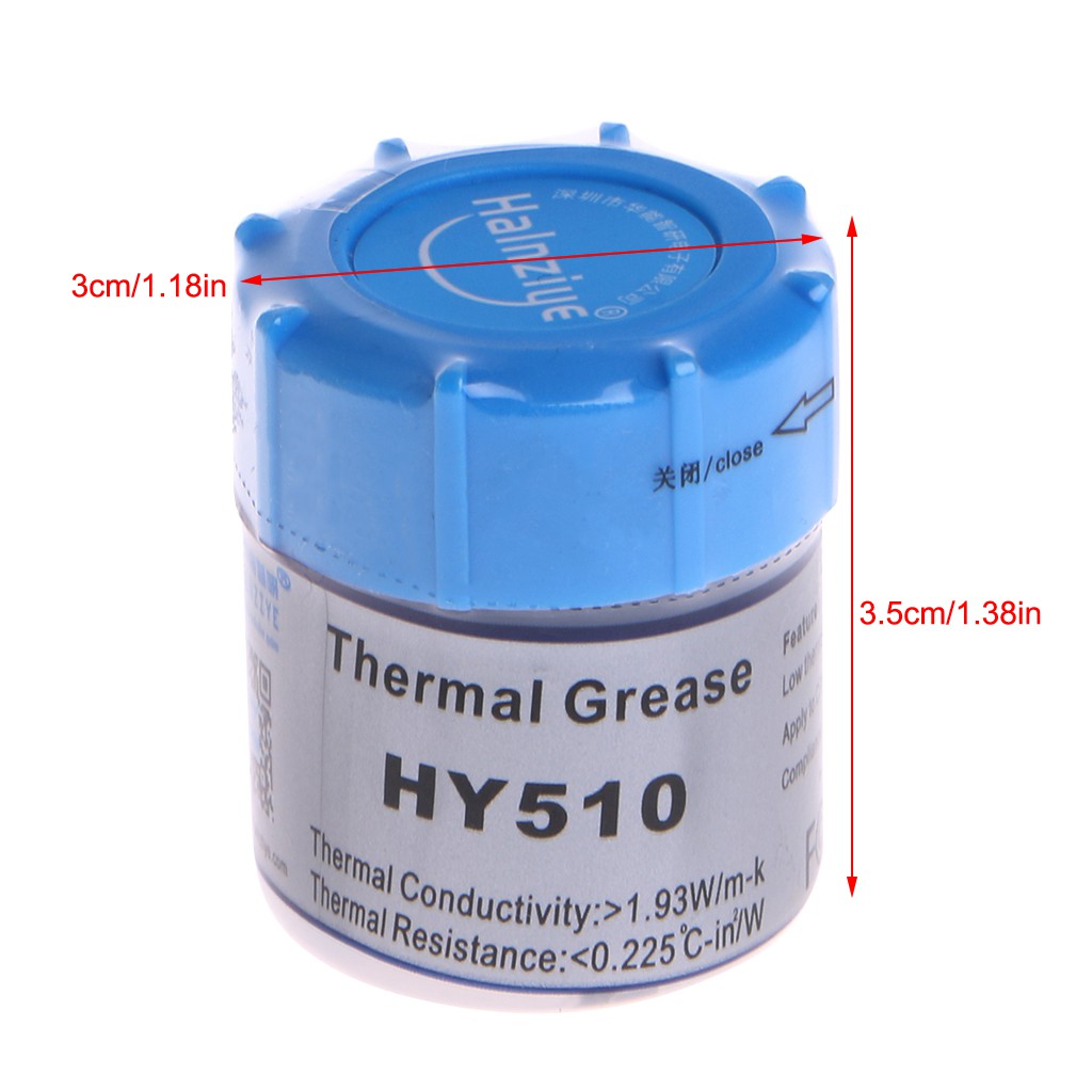 SUPB☀10G HY510 Thermal Grease Compound Silicone CPU Heat Sink Cooling Paste Gray