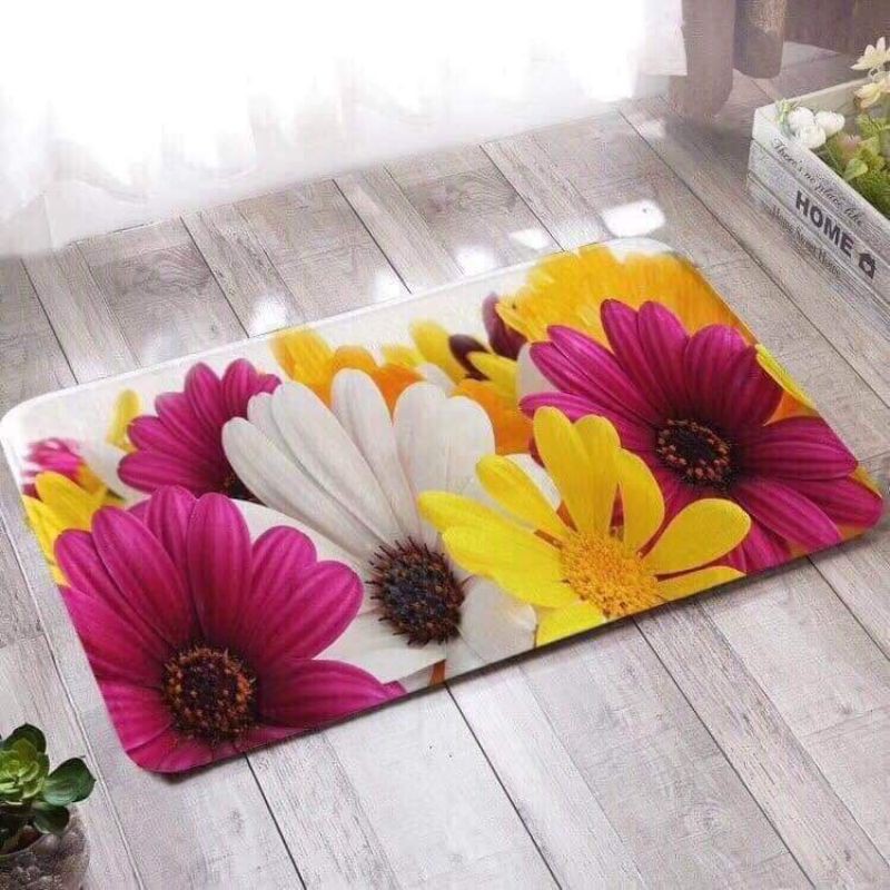 Thảm lau chân 3d chống trơn chống trượt