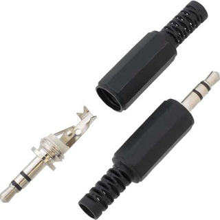 Đầu jack audio 3.5mm stereo đực nhựa