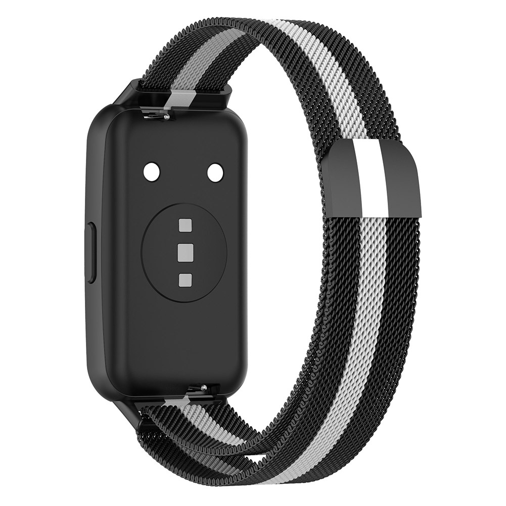 Dây Đeo Đồng Hồ Bằng Thép Không Gỉ Dạng Lưới Từ Tính 21cm Tương Thích Với Huawei Band 7