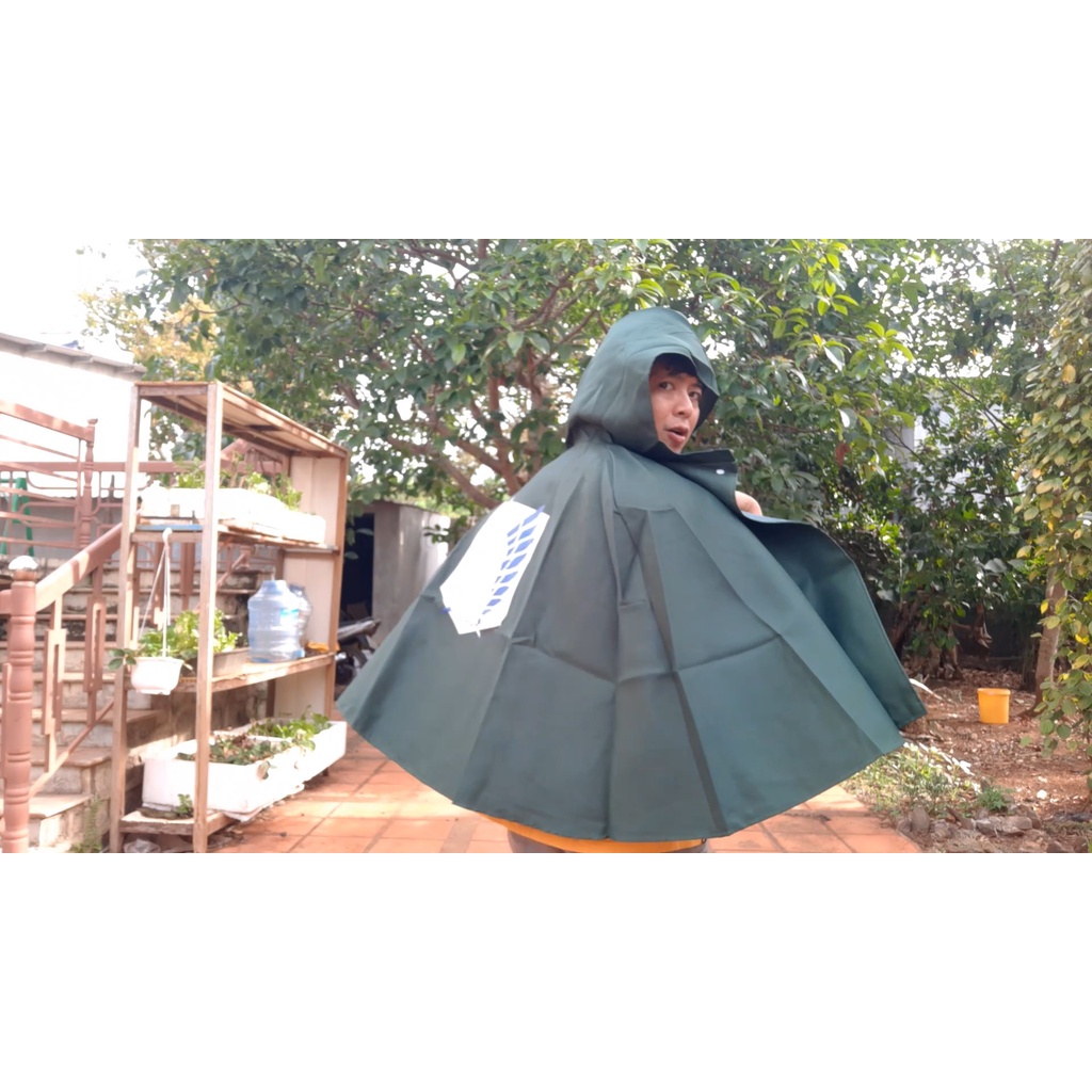 Áo choàng cosplay đội trinh sát - AOT - Baystore