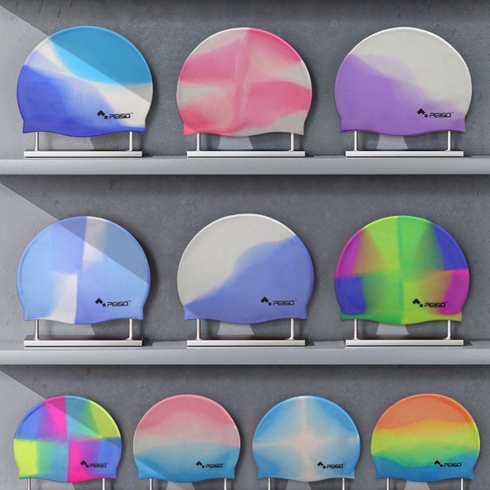 MYRONGVN Mũ Bơi Bằng Silicone Co Giãn Thoải Mái Dành Cho Trẻ Em Và Người Lớn