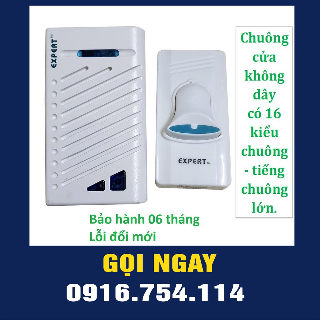 [GIÁ HỦY DIỆT] Bộ chuông cửa không dây Expert E-72A07